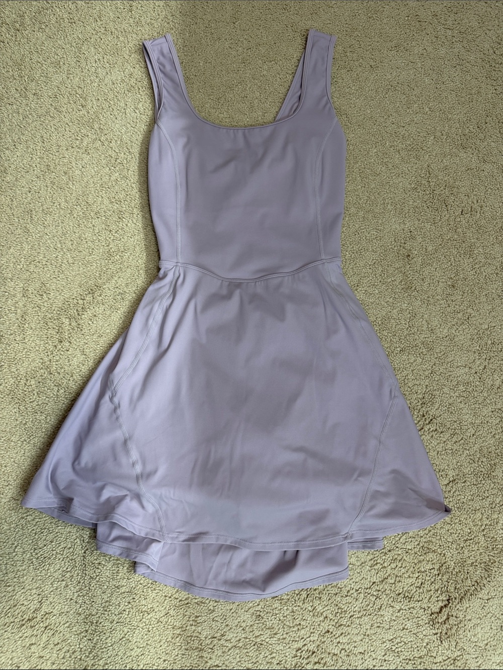 HALARA Lilac Scoop-Neck dress with shorts under